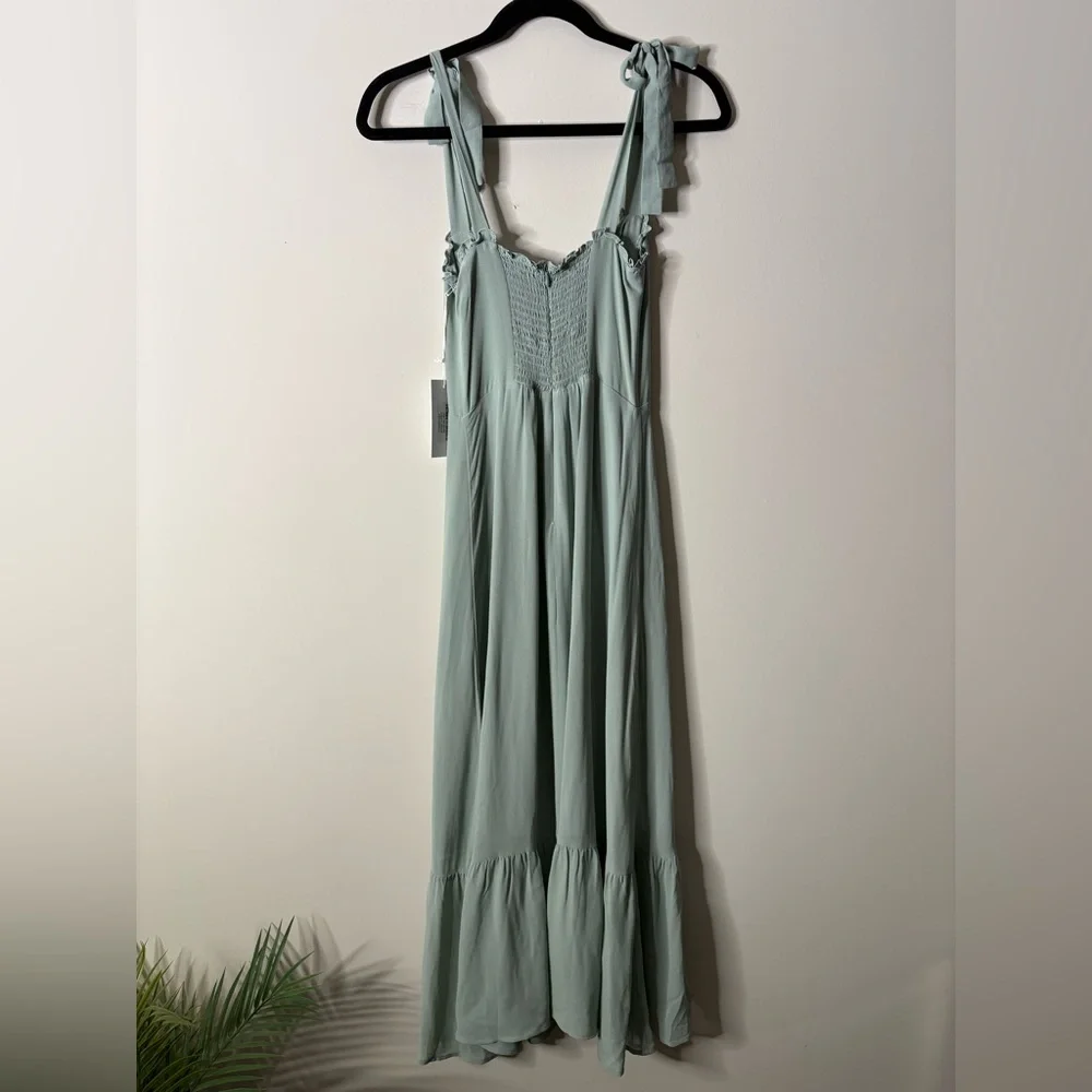 NWT Reformation Nikita Dress Celadon Midi - Picture 7 of 8